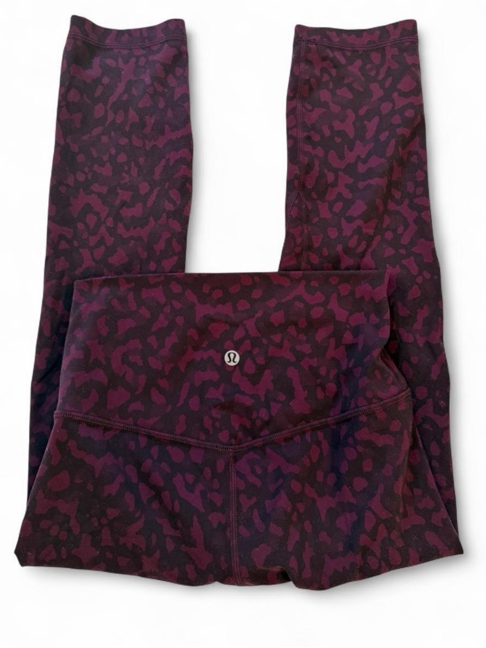 lululemon athletica Plum & Black Animal-Print Leggings